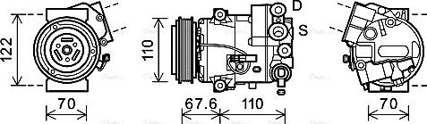 Ava Quality Cooling OLK606 - Kompressori, ilmastointilaite inparts.fi