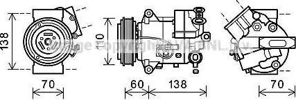 Ava Quality Cooling OLK616 - Kompressori, ilmastointilaite inparts.fi