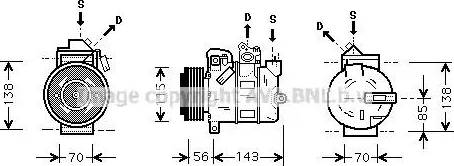 Ava Quality Cooling OL K357 - Kompressori, ilmastointilaite inparts.fi