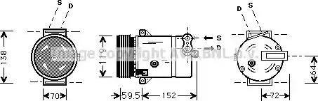 Ava Quality Cooling OL K318 - Kompressori, ilmastointilaite inparts.fi