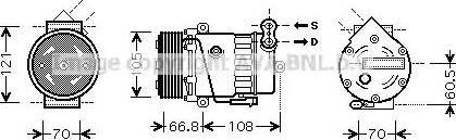 Ava Quality Cooling OL K389 - Kompressori, ilmastointilaite inparts.fi