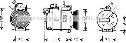 Ava Quality Cooling OL K376 - Kompressori, ilmastointilaite inparts.fi