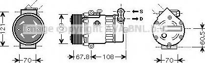 Ava Quality Cooling OL K377 - Kompressori, ilmastointilaite inparts.fi