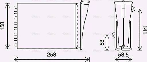 Ava Quality Cooling PE6413 - Lämmityslaitteen kenno inparts.fi