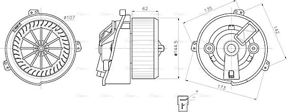 Ava Quality Cooling PE8436 - Sisätilapuhallin inparts.fi