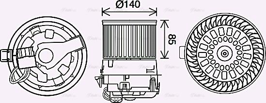 Ava Quality Cooling PE8558 - Sisätilapuhallin inparts.fi