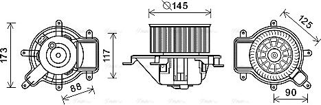 Ava Quality Cooling PE8390 - Sisätilapuhallin inparts.fi