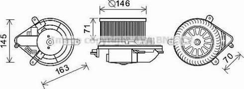 Ava Quality Cooling PE8389 - Sähkömoottori, sisätilanpuhallin inparts.fi