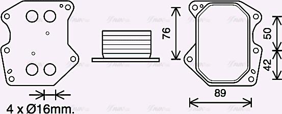 Ava Quality Cooling PE3400 - Moottoriöljyn jäähdytin inparts.fi