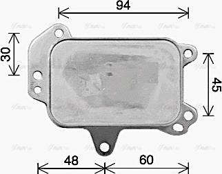 Ava Quality Cooling PE3424 - Moottoriöljyn jäähdytin inparts.fi