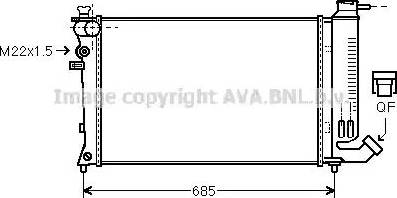 Ava Quality Cooling PE 2141 - Jäähdytin,moottorin jäähdytys inparts.fi