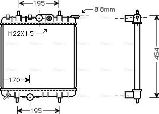 Ava Quality Cooling PE 2188 - Jäähdytin,moottorin jäähdytys inparts.fi