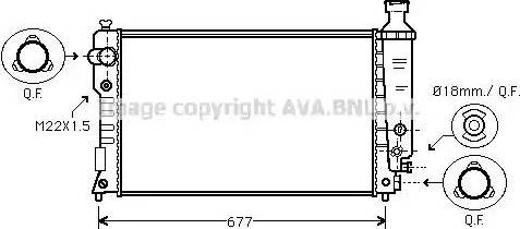 Ava Quality Cooling PE 2125 - Jäähdytin,moottorin jäähdytys inparts.fi