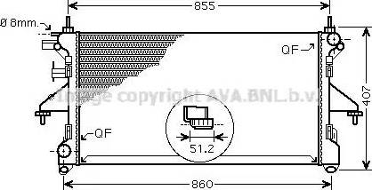 Ava Quality Cooling PE 2309 - Jäähdytin,moottorin jäähdytys inparts.fi