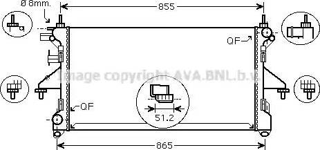 Ava Quality Cooling PE 2308 - Jäähdytin,moottorin jäähdytys inparts.fi