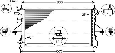 Ava Quality Cooling PEA2310 - Jäähdytin,moottorin jäähdytys inparts.fi