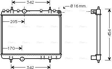 Ava Quality Cooling PE 2265 - Jäähdytin,moottorin jäähdytys inparts.fi