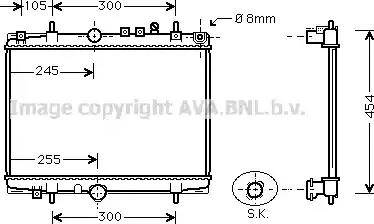 Ava Quality Cooling PE 2208 - Jäähdytin,moottorin jäähdytys inparts.fi