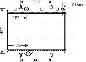 Ava Quality Cooling PE 2281 - Jäähdytin,moottorin jäähdytys inparts.fi