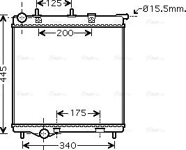 Ava Quality Cooling PE 2288 - Jäähdytin,moottorin jäähdytys inparts.fi