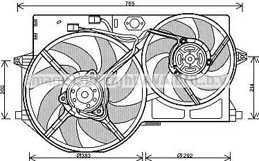 Ava Quality Cooling PE 7543 - Tuuletin, moottorin jäähdytys inparts.fi