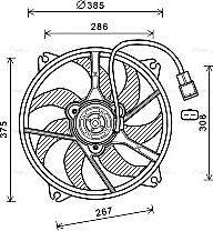 Ava Quality Cooling PE7556 - Tuuletin, moottorin jäähdytys inparts.fi