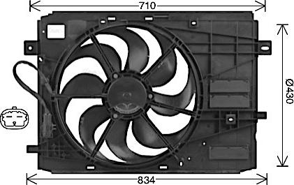 Ava Quality Cooling PE7561 - Tuuletin, moottorin jäähdytys inparts.fi