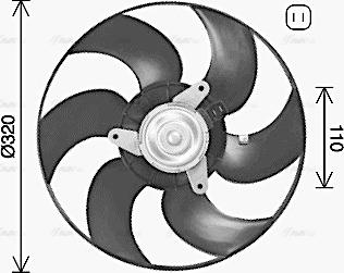 Ava Quality Cooling PE7563 - Tuuletin, moottorin jäähdytys inparts.fi