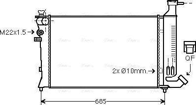 Ava Quality Cooling PEA2136 - Jäähdytin,moottorin jäähdytys inparts.fi