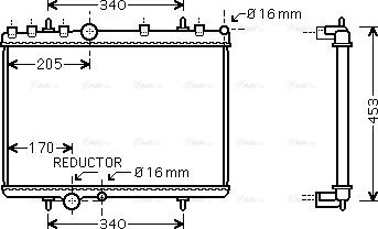 Ava Quality Cooling PEA2266 - Jäähdytin,moottorin jäähdytys inparts.fi