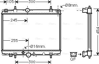 Ava Quality Cooling PEA2213 - Jäähdytin,moottorin jäähdytys inparts.fi