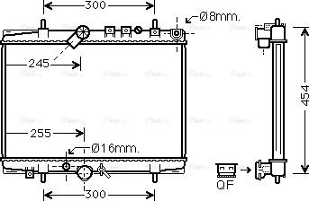 Ava Quality Cooling PEA2217 - Jäähdytin,moottorin jäähdytys inparts.fi