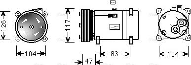 Ava Quality Cooling PEAK066 - Kompressori, ilmastointilaite inparts.fi