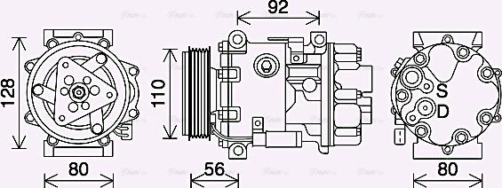 Ava Quality Cooling PEK415 - Kompressori, ilmastointilaite inparts.fi