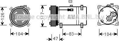 Ava Quality Cooling PE K066 - Kompressori, ilmastointilaite inparts.fi