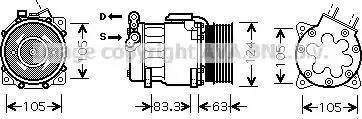 Ava Quality Cooling PE K306 - Kompressori, ilmastointilaite inparts.fi