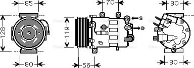 Ava Quality Cooling PE K322 - Kompressori, ilmastointilaite inparts.fi