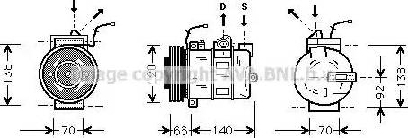 Ava Quality Cooling PR K040 - Kompressori, ilmastointilaite inparts.fi