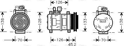 Ava Quality Cooling PR K035 - Kompressori, ilmastointilaite inparts.fi