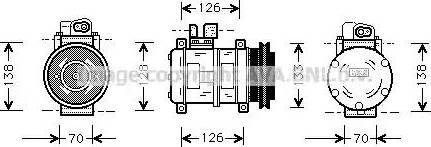 Ava Quality Cooling PR K031 - Kompressori, ilmastointilaite inparts.fi