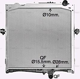 Ava Quality Cooling RE2132 - Jäähdytin,moottorin jäähdytys inparts.fi