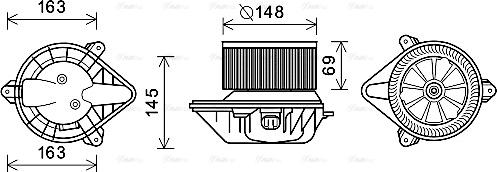 Ava Quality Cooling RT8587 - Sisätilapuhallin inparts.fi