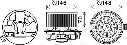 Ava Quality Cooling RT8576 - Sisätilapuhallin inparts.fi