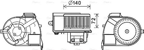 Ava Quality Cooling RT8617 - Sisätilapuhallin inparts.fi