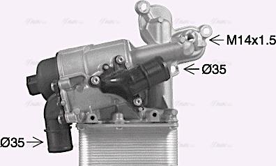 Ava Quality Cooling RT3631H - Moottoriöljyn jäähdytin inparts.fi