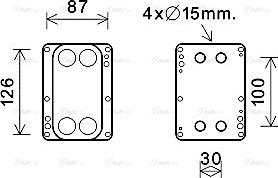 Ava Quality Cooling RT3631 - Moottoriöljyn jäähdytin inparts.fi