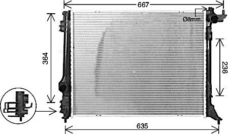 Ava Quality Cooling RT2647 - Jäähdytin,moottorin jäähdytys inparts.fi