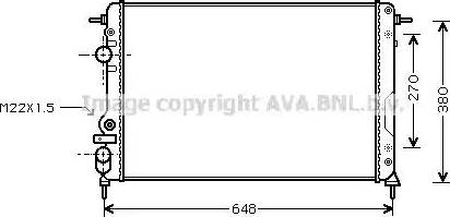 Ava Quality Cooling RT 2266 - Jäähdytin,moottorin jäähdytys inparts.fi