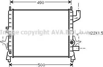 Ava Quality Cooling RT 2238 - Jäähdytin,moottorin jäähdytys inparts.fi