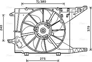 Ava Quality Cooling RT7549 - Tuuletin, moottorin jäähdytys inparts.fi